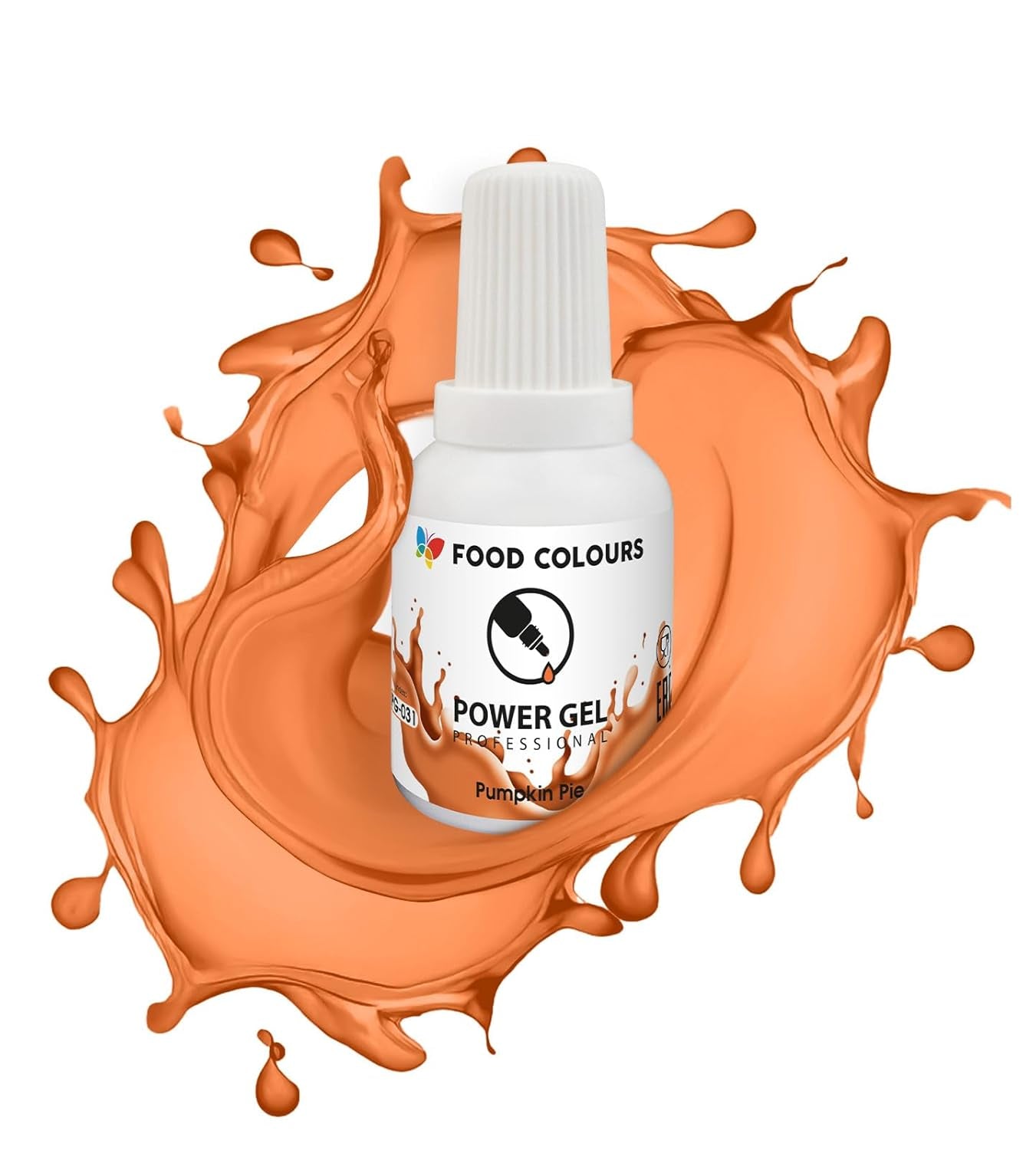 Colorante alimentario en gel, beige, color champán, 20 g. Colorante alimentario para una amplia gama de aplicaciones para decoración de tartas, tartas, natas, bizcochos, glaseado real, macarons.