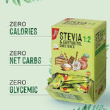 Stevia + Eritritol 1:2 Süßstoff | 204 Bolsa Mito 2.5 G | 100% Natürlicher Zuckerersatz - 0 Kalorien - 0 Glykämischer Index - Keto Und Paleo - 0 Kohlenhidrato - Kein GVO - Castello since 1907-510 G Edulcorantes Naty Shop