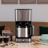 Cecotec Cafetera de goteo Coffee 66 Drop & Thermo, 950 W, 1,2 L, 10 tazas, tecnología ExtremeAroma, función antigoteo, indicador de nivel de agua, filtro principal reutilizable, protección contra sobrecalentamiento