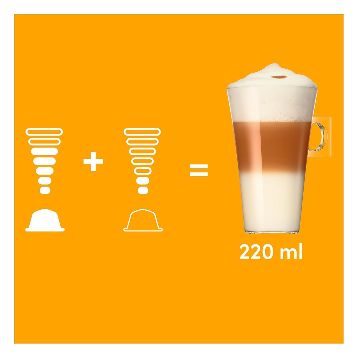 NESCAFÉ DOLCE GUSTO Latte Macchiato Kaffeekapseln Paquete de 3 (3 x 16 Kapseln)
