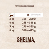Shelma Comida húmeda para gatos Megapack con ternera, pavo, pollo y pato - Alimento completo sin cereales con alto contenido en carne - 40 x 85 g (3,4 kg)