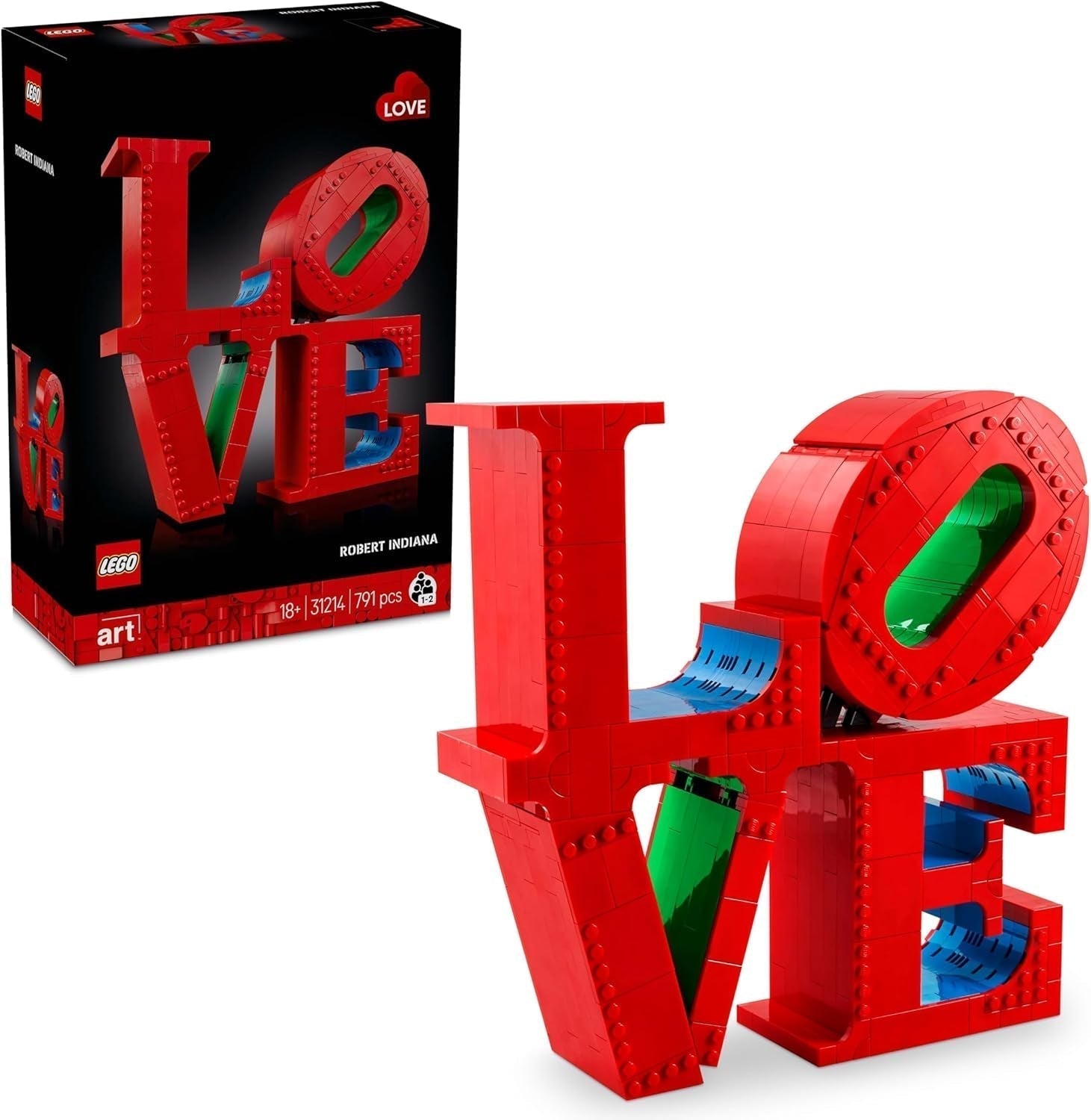 LEGO Art Love Set de Construcción para Adultos, Decoración del Hogar, Regalo de San Valentín y Día de la Madre, Regalo para Mujeres y Hombres, Actividad Creativa para Amantes del Arte y el Diseño 31214 Juegos de Construcción Besuche den LEGO-Store Default Title