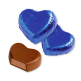 Günthart 150 Corazones de Chocolate Azul con Relleno de Turrón | Pingüinos con Crema de Turrón | Corazones de pingüino de chocolate azul | Competencia | Corazones de chocolate azul | Pingüino (1,2 kg)
