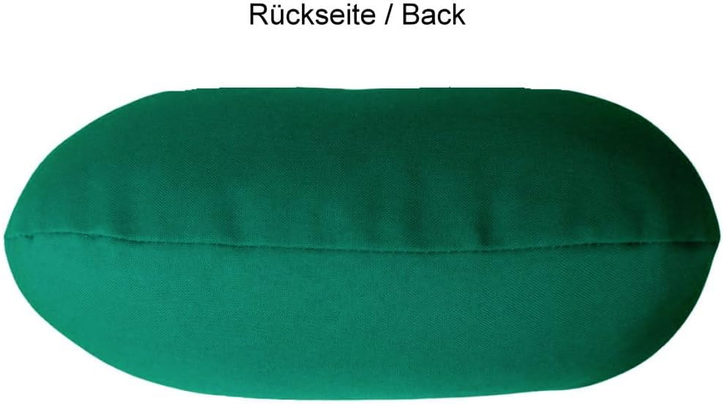 Lemos Home Almohada para el cuello con relleno de microfibra, almohada de apoyo para el cuello, cómoda almohada de viaje para avión, coche, oficina, ideal para camping, vacaciones y dispositivos de viaje (verde menta)