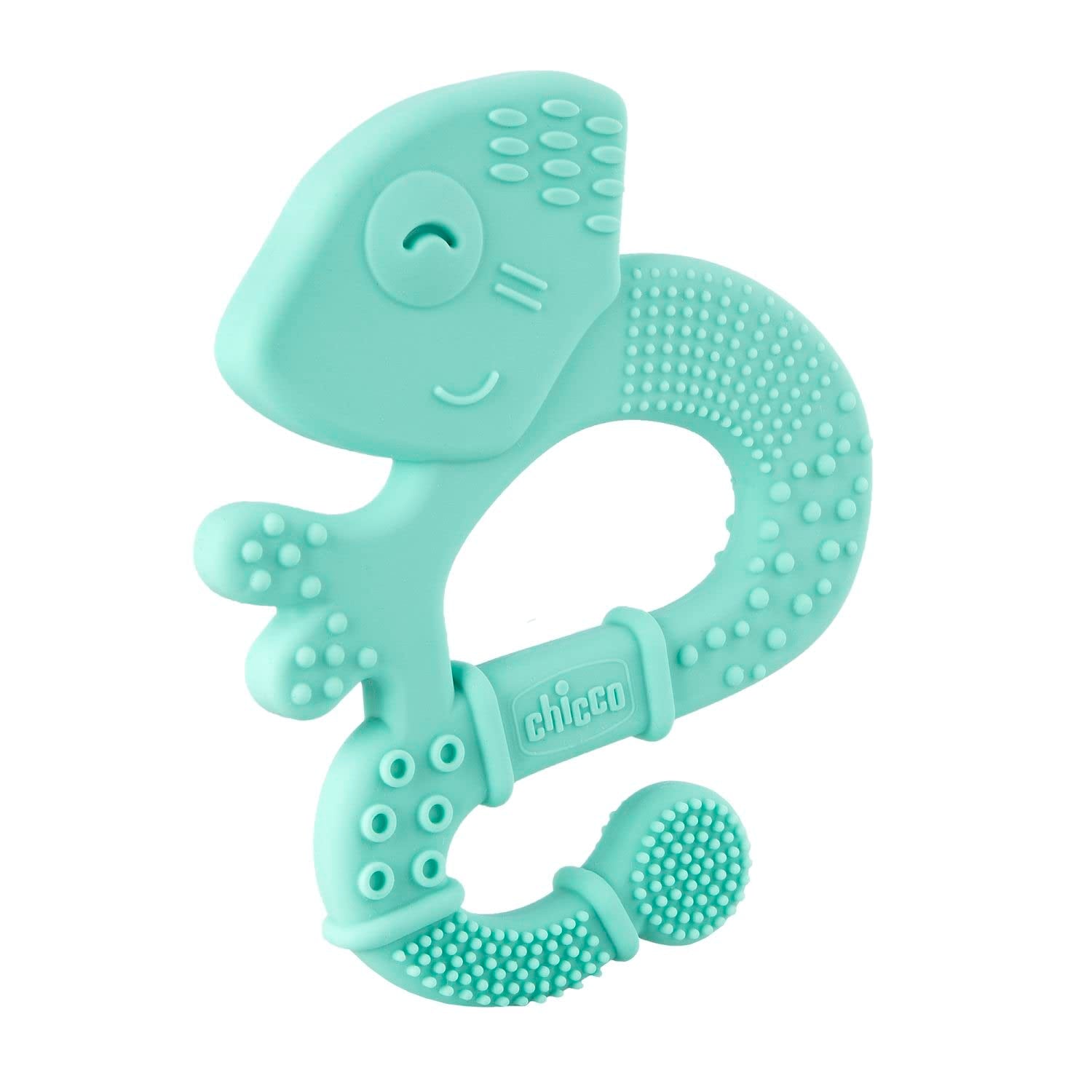 Chicco Mordedor Soft&Clean lagarto, azul, 2M+