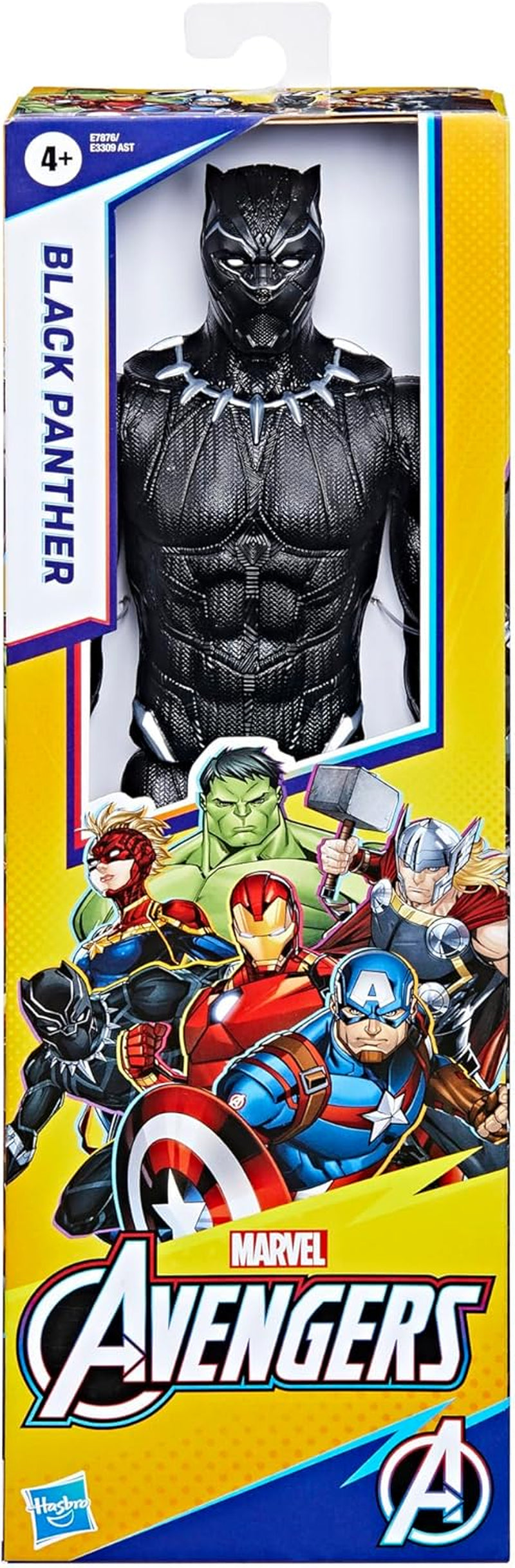 Figura de acción Marvel Avengers Titan Hero Series Black Panther, 30 cm de alto Figuras de acción Naty Shop