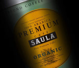 Café Saula premium en grano, paquete de 2 cajas x 500g. 100% Arábica orgánico