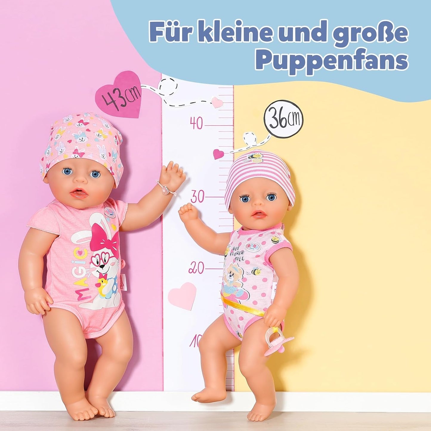 BABY Born Lena (Niña) - muñeca bebé 36 cm - 7 funciones, incluidos accesorios y colchón - Funciona completamente sin pilas - Apto para niños pequeños a partir de 1 año