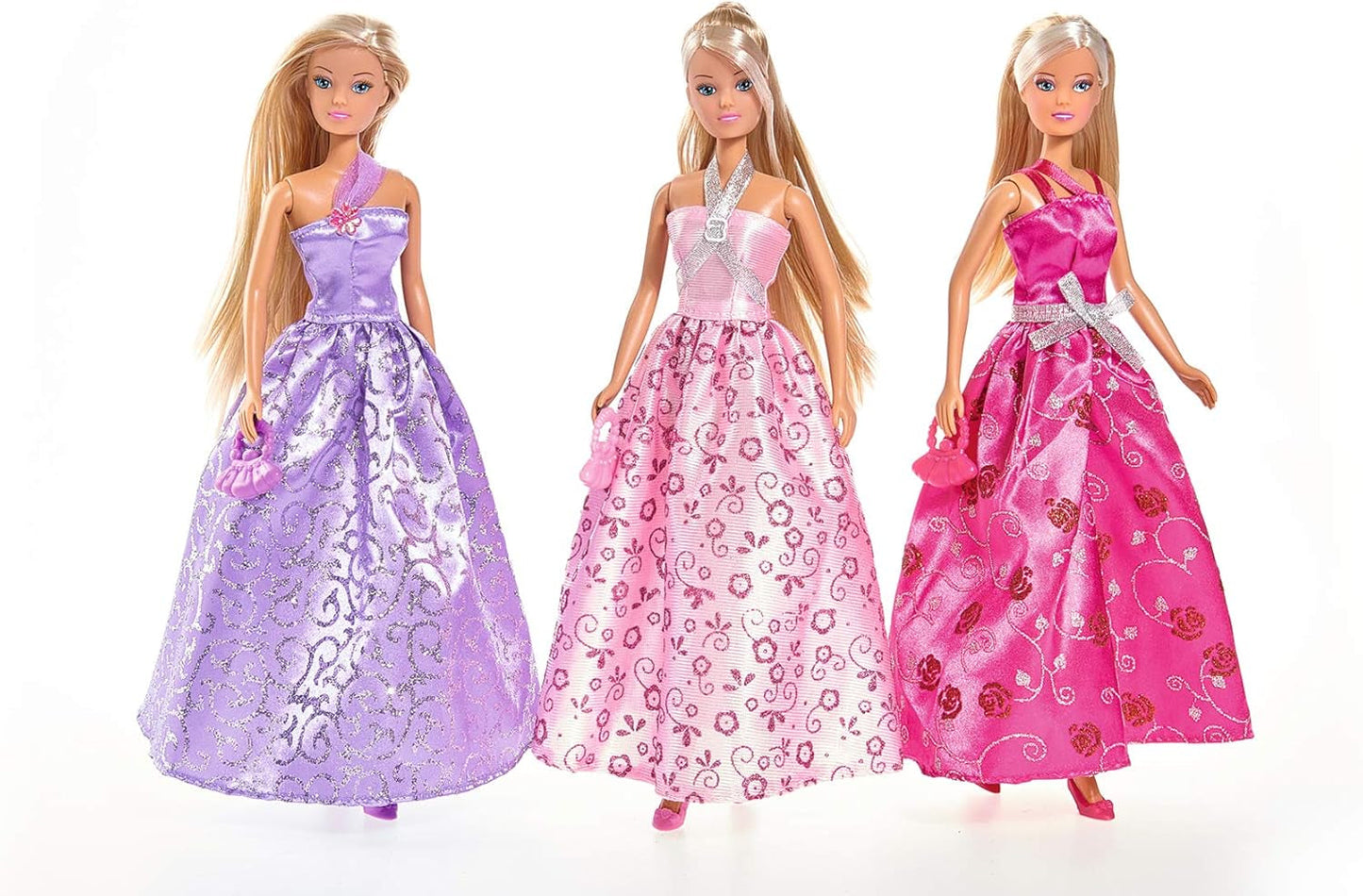 Simba 105723369 - Steffi Love Glamour / Conjunto de ropa para muñeca / 3 artículos surtidos / Solo se incluye un artículo / Vestido de gala para todas las muñecas de 29 cm / Muñeca no incluida