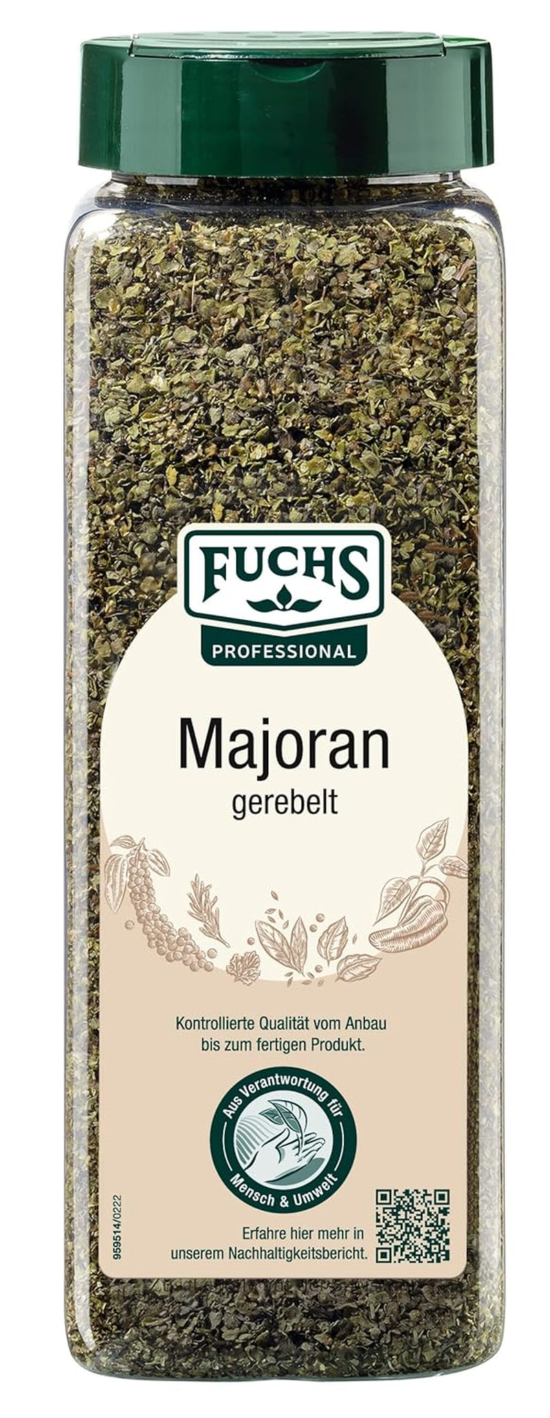 - Cinturón de mejorana | Mit praktischem Streuaufsatz | Zum Verfeinern von Bohnen- und Linseneintöpfen | 80 g de Streuer grande