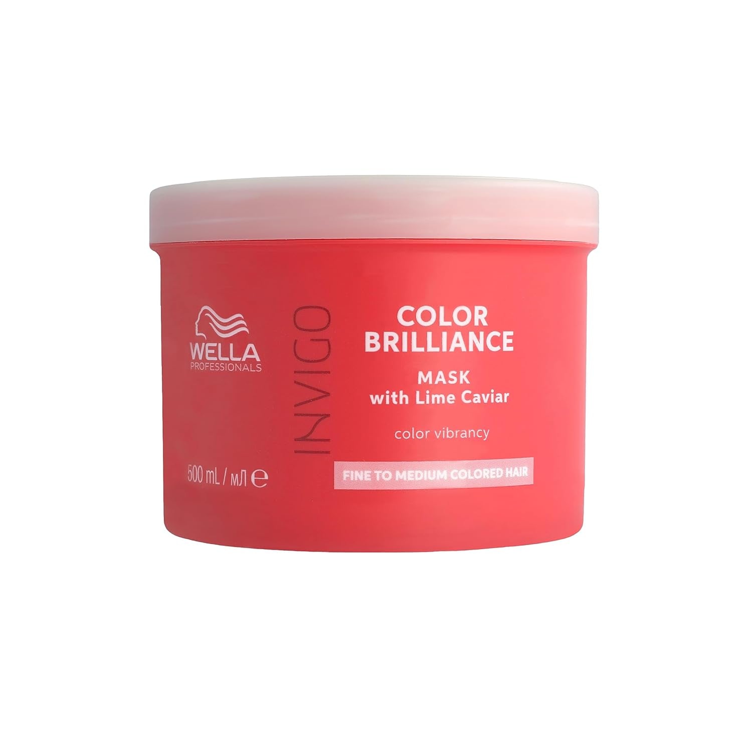 Wella Professionals Invigo Color Brilliance - Champú, acondicionador y mascarilla protectora del color para cabellos teñidos finos y gruesos - con vitamina E, antioxidantes y pH bajo - Mascarilla capilar suavizante y nutritiva Naty Shop Mask 500ml