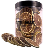 90g rodajas de limón seco|frutos secos para decoración cóctel|limón seco como decoración para Navidad, repostería, bebidas, ginebra, vino caliente, té|Limones de calidad 100% naturales sin azúcar Naty Shop productos deshidratados 90.0 gramos