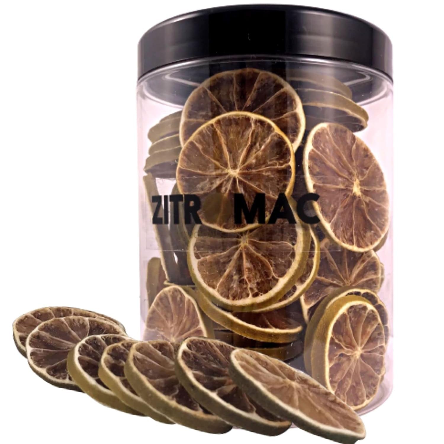 90g rodajas de limón seco|frutos secos para decoración cóctel|limón seco como decoración para Navidad, repostería, bebidas, ginebra, vino caliente, té|Limones de calidad 100% naturales sin azúcar Naty Shop productos deshidratados 90.0 gramos
