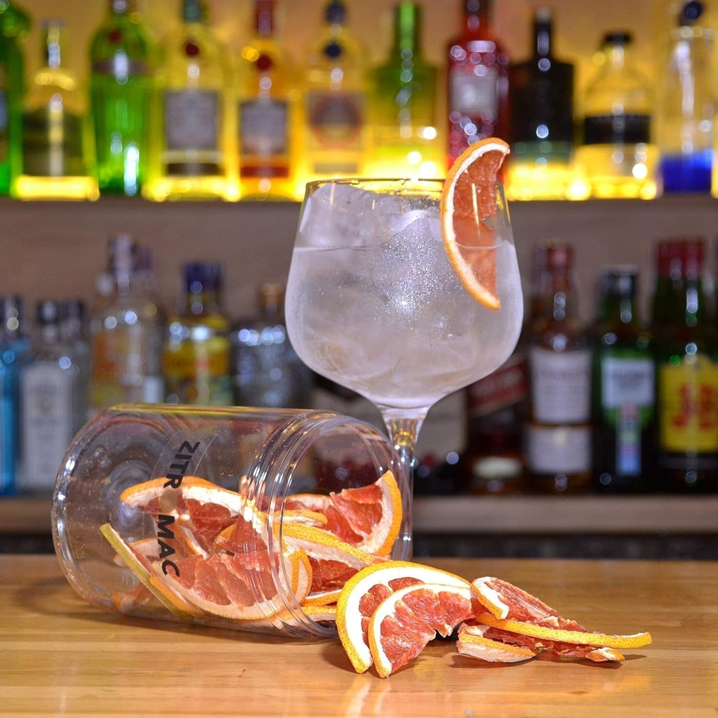 Pomelo Desecado para cocktail 90gr - Frutos secos sin azúcar para cocktail, decoración, repostería, navidad, bebidas - 100% Natural Rodajas secas sin aditivos Productos deshidratados Naty Shop