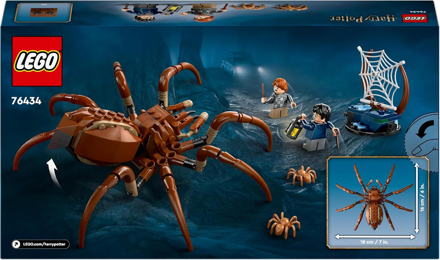 LEGO Harry Potter Aragog en el Bosque Prohibido, Juego de fantasía de araña, criatura mítica, 2 minifiguras, regalo mágico para niños, niñas y fanáticos a partir de 7 años 76434 Juegos de construcción Besuche den LEGO-Store