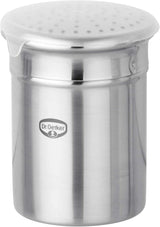 Dr. Oetker Azucarero Grueso, Azucarero de Acero Inoxidable de Alta Calidad para Quitar el Polvo Decorativo y Rápido, Gran Capacidad, Incluye Funda Protectora, (Color: Plata), Cantidad: 1 Pieza