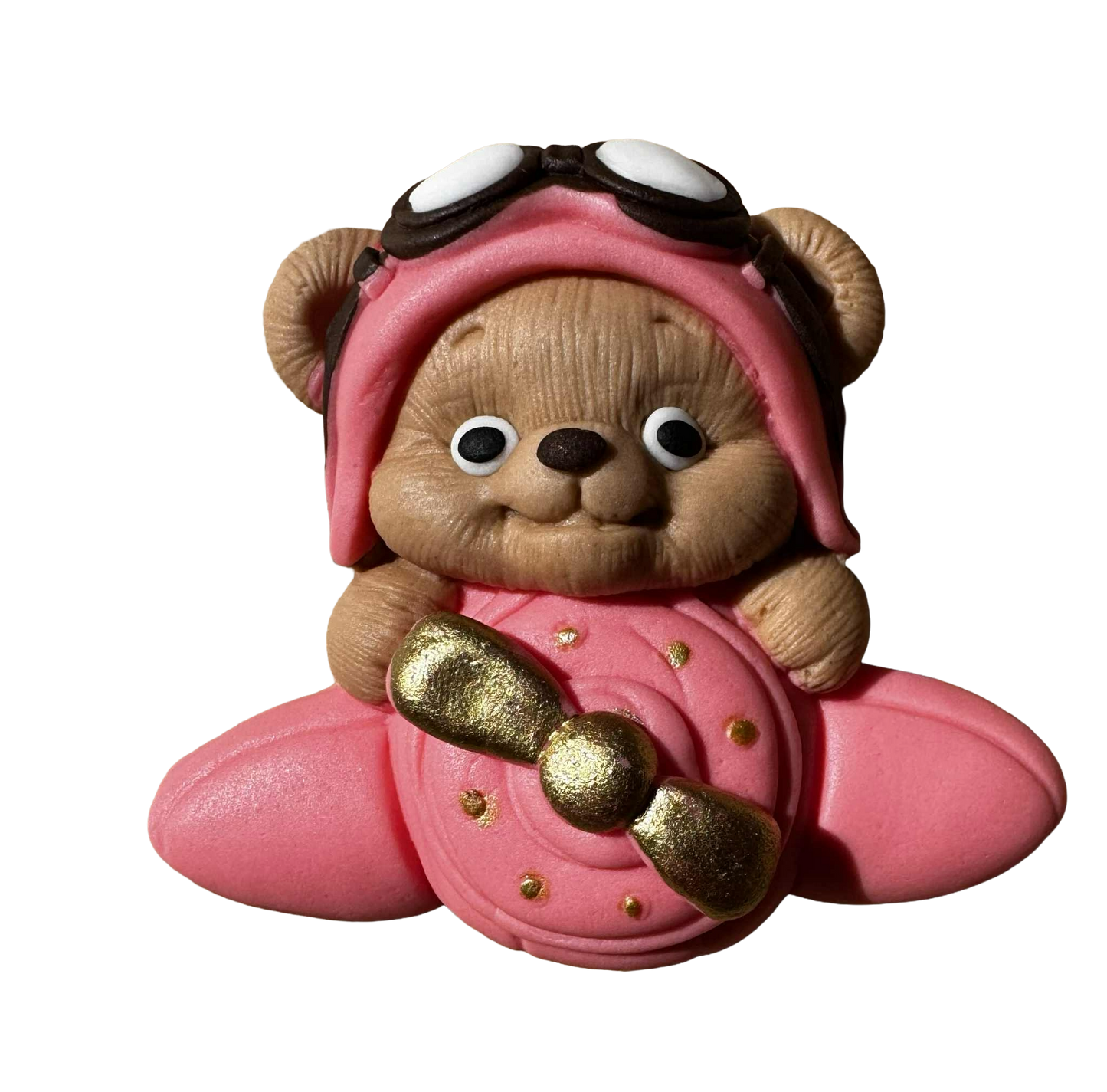 Decoración comestible, Oso en el avión Decoraciones de Pasta de Azúcar Nati Shop