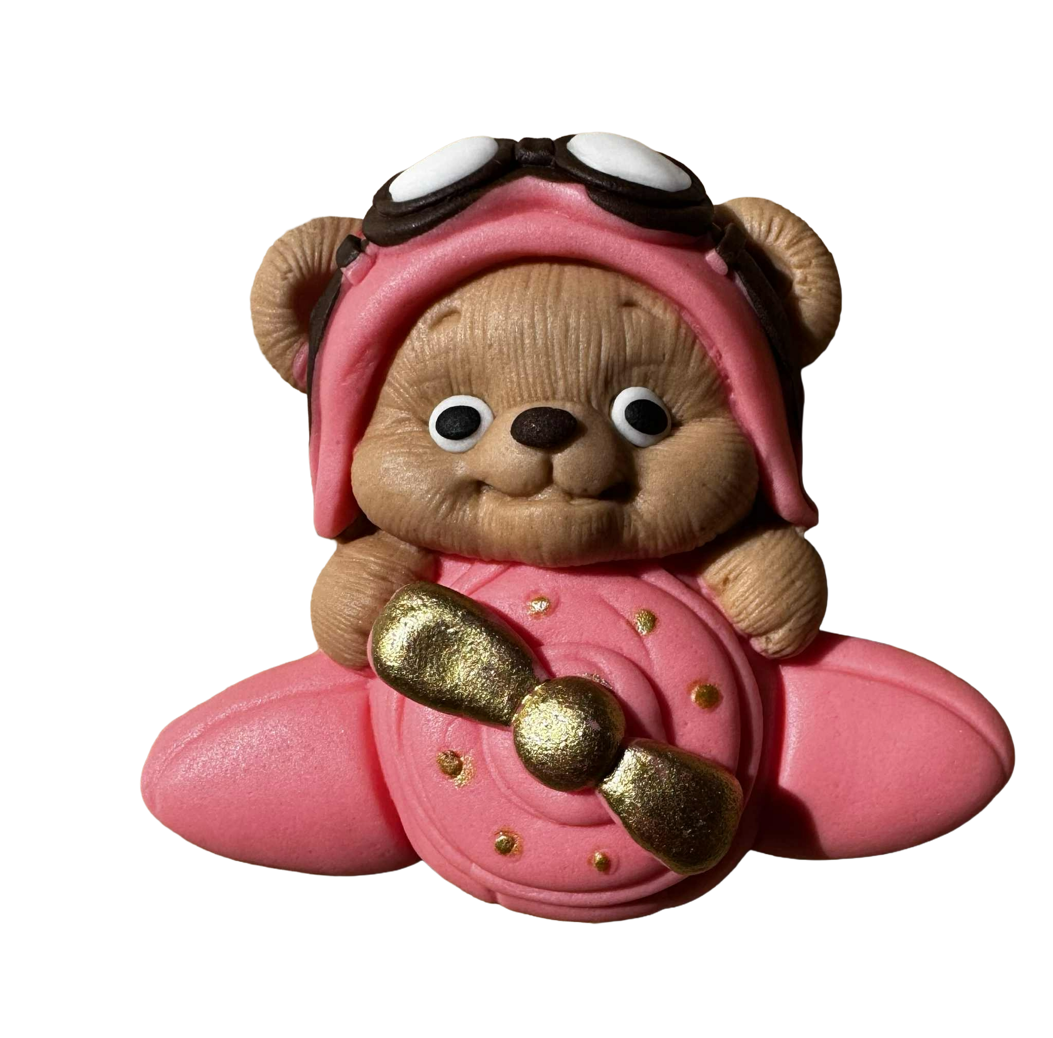Decoración comestible, Oso en el avión Decoraciones de Pasta de Azúcar Nati Shop