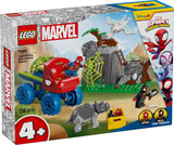 LEGO Marvel Equipo de Spidey en misión de rescate en el Dino Truck Coche de juguete para construir para superhéroes Set de aventuras para niños a partir de 4 años Spidey y sus súper amigos 11199 Juegos de construcción Besuche den LEGO-Store