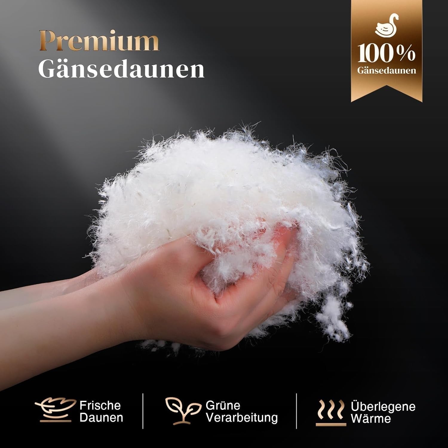 135X200 Edredón para todas las estaciones Edredón de plumas de ganso 100% algodón Edredón de plumas con relleno grueso No Live Plush Edredón de transición extra esponjoso Caja deflectora 3D Cama individual Edredones y edredones blancos Naty Shop