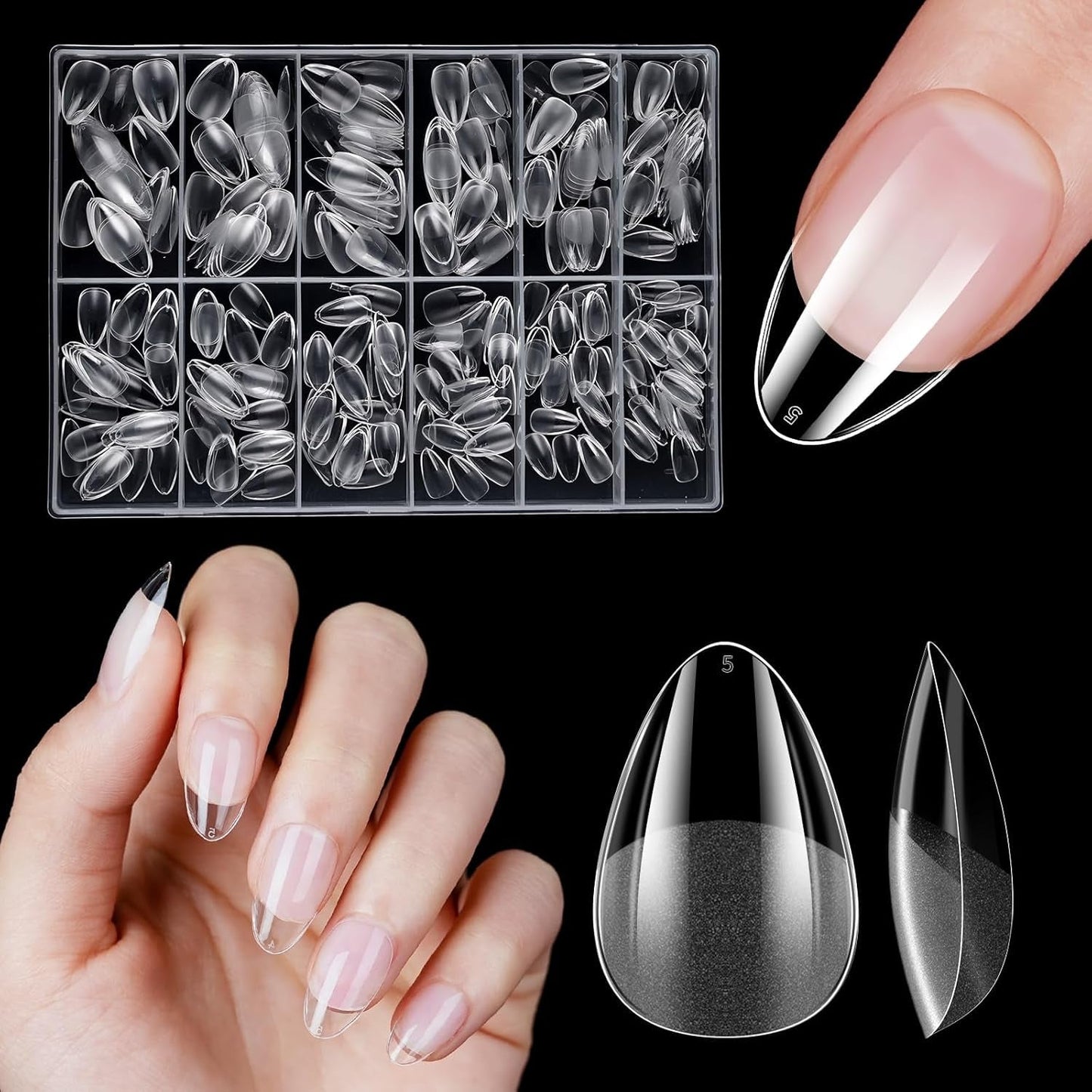 Uñas Artificiales Cortas 500 Piezas Puntas De Uñas De Gel Suave De Cobertura Completa Para Uñas De Gel 12 Tamaños Puntas De Uñas Prepulidas Para Uñas De Gel Uñas Artificiales Cortas Extensiones De Uñas De Ataúd Con Caja