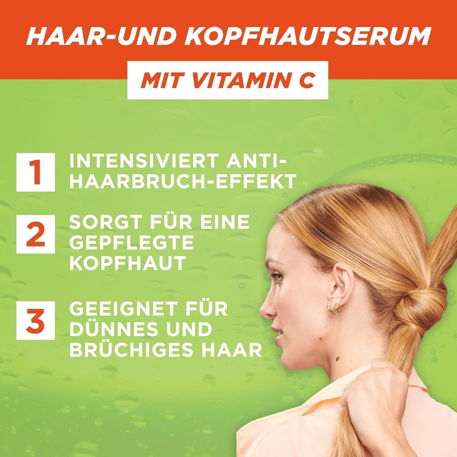 Garnier Suero Fortalecedor para Cabello Debilitado y Cuero Cabelludo Efectivo contra la Caída del Cabello 2 x 125ml Garnier Hair Care