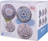 Vajilla de porcelana de 18 piezas, 6 juegos de platos diferentes, Andalucía