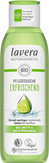 Lavera, Gel de ducha refrescante con lima ecológica, 250 ml Ducha y baño Naty Shop
