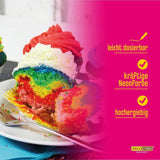 Decocino Neon Food Paste Red - Colorante alimentario en dosis altas - Para colorear tartas, muffins, cupcakes - Insípido