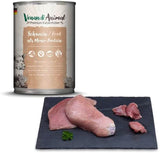 Venandi - Comida húmeda premium para gatos - Carne de cerdo como proteína única, 6 x 400 g (paquete de 6), sin cereales y con carne adicional