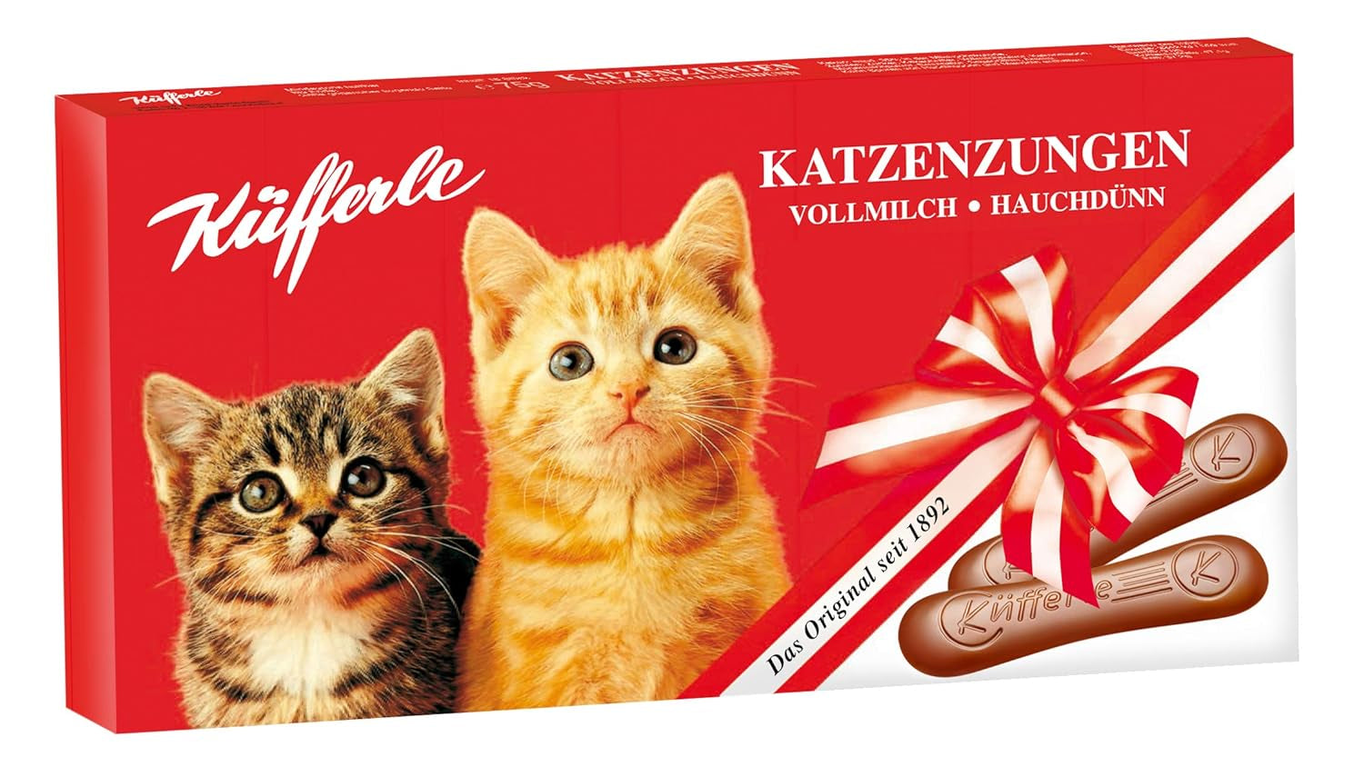 Küfferle lenguas de gato 10x75g multipack, chocolate con leche, 10 piezas