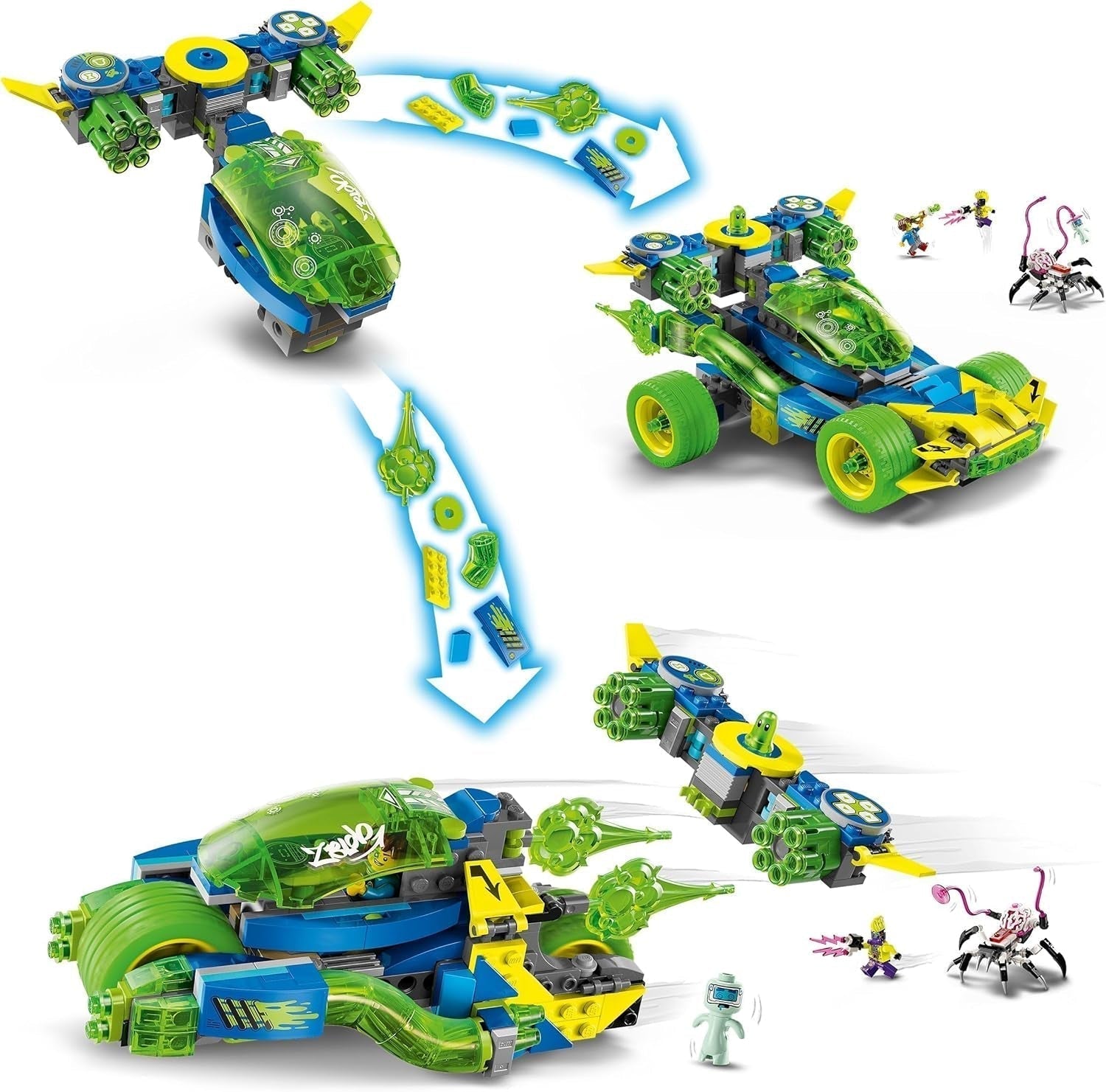 LEGO Dreamzzz Mateo con Z-Blob Action Racer, juego de fantasía 2 en 1 con vehículos, minifiguras y criaturas oníricas para niños a partir de 8 años, regalo para niños y niñas 71491 Juegos de construcción Beuche den LEGO-Store