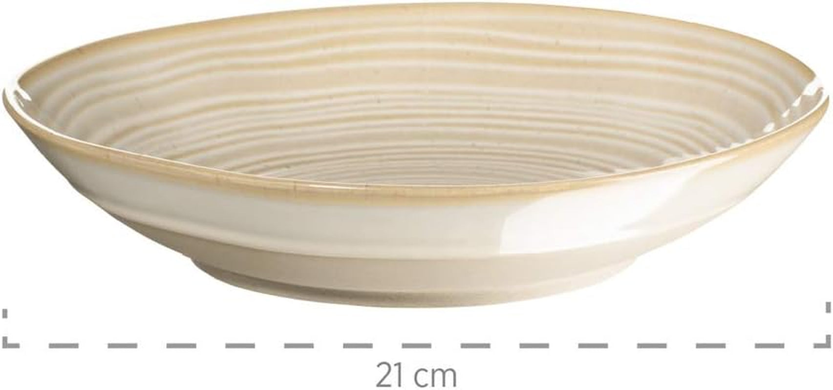 MÄSER 931512 Nottingham Vintage Series Vajilla para 4 personas, servicio combinado de 20 piezas con formas redondas irregulares en aspecto retro, azulejo, beige