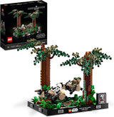 LEGO 75353 Star Wars Persecución en Endor - Set Diorama, El Retorno del Jedi con Luke Skywalker, la Princesa Leia y Scout Trooper y Speeder Bikes, Sets de Construcción del 40.º Aniversario Disponible solo en LEGO-Store