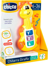 Chicco Sonajero Bebé Jirafa Guitarra Divertido Piano Juguete Bebé 3 Teclas 12 Canciones Juguete Música Electrónica Ideal para Bebés de 6 Meses Amarillo Juguetes Bebé Naty Shop