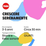 Figura sonora - Crecer felizmente - Cuentos y cuentos sonoros 4-6 años, versión italiana, juguete de contenidos didácticos para niños y niñas Bebe Toys Naty Shop