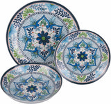 Vajilla de porcelana de 18 piezas, 6 juegos de platos diferentes, Andalucía