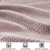 Rose Naty Shop Edredones y edredones Madison Park Manta de edredón Transpirable 100% algodón Egipcio Funda Liviana de Temporada de Lujo de Punto Premium para Cama sofá y sofá Cama Full/Queen