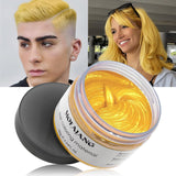 Color de cabello temporal, tono de cabello para peinar para hombres y mujeres, pomada natural para el cabello, cera para teñir el cabello para fiestas, cosplay y Halloween, 4.23 oz (gris plateado) Naty Shop Hair Dye 9 Gold