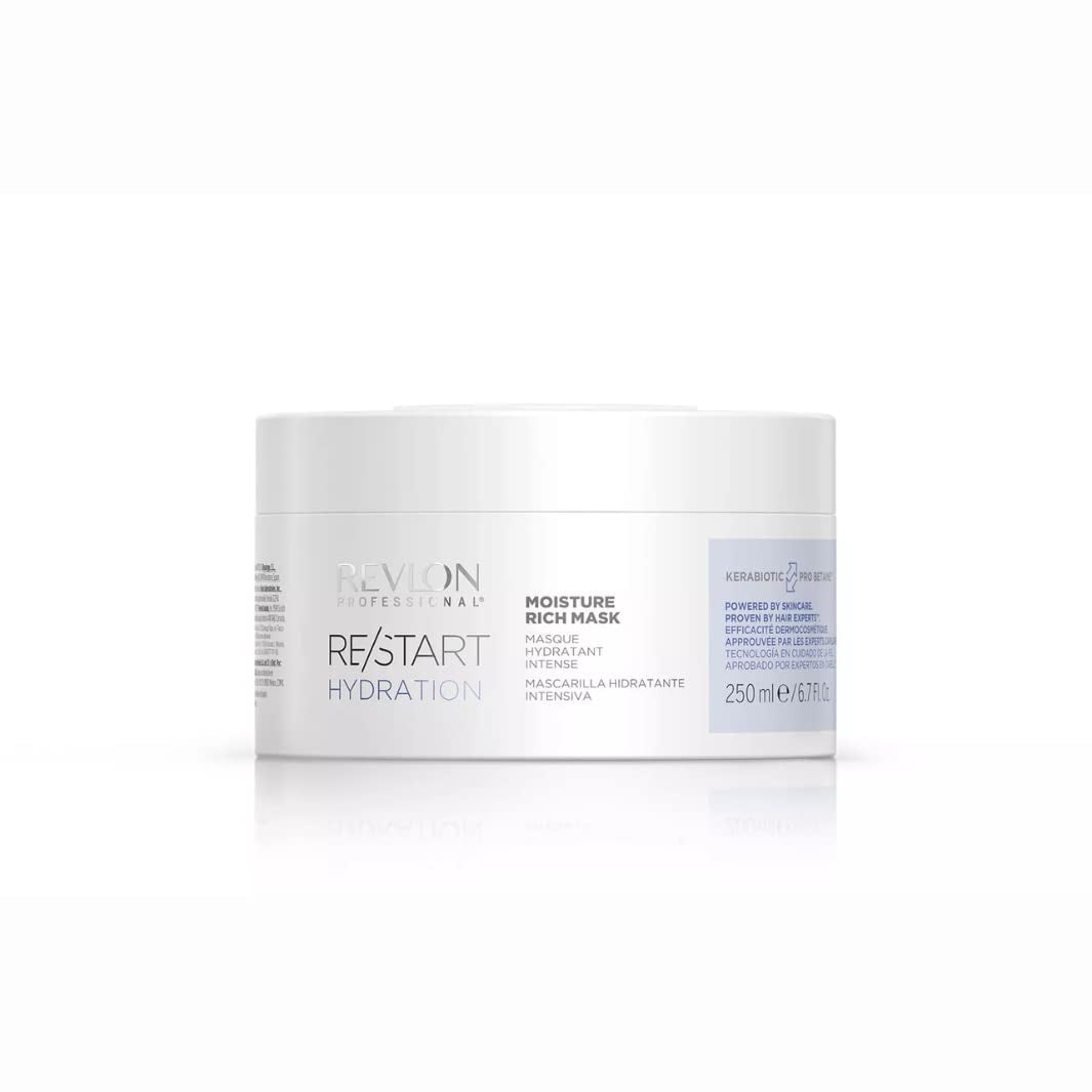 RE/START Hydration Moisture Rich Mask 250ml Mascarilla capilar hidratante para cabello seco Mascarilla de cuidado enriquecido de larga duración Mascarilla capilar regeneradora anti-encrespamiento Naty Shop Mascarilla capilar Título predeterminado