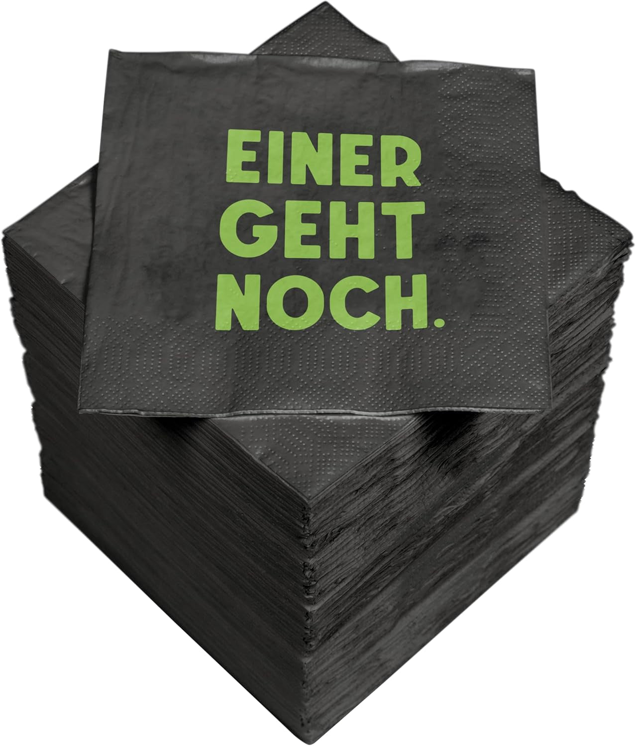 Servilletas de cóctel HEKU 'Schön Dass Du Da Bist', 3 capas, 25X25Cm, 150 piezas I Diseño elegante I Ideal para celebraciones I Prácticamente embalado