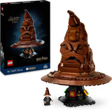 LEGO Harry Potter Sombrero parlante Modelo Hogwarts para adultos Película Regalo para mujeres Hombres Mamá Papá 31 combinaciones aleatorias de sonidos Te clasifica en tu casa de Hogwarts 76429 Juegos de construcción Besuche den LEGO-Store Single