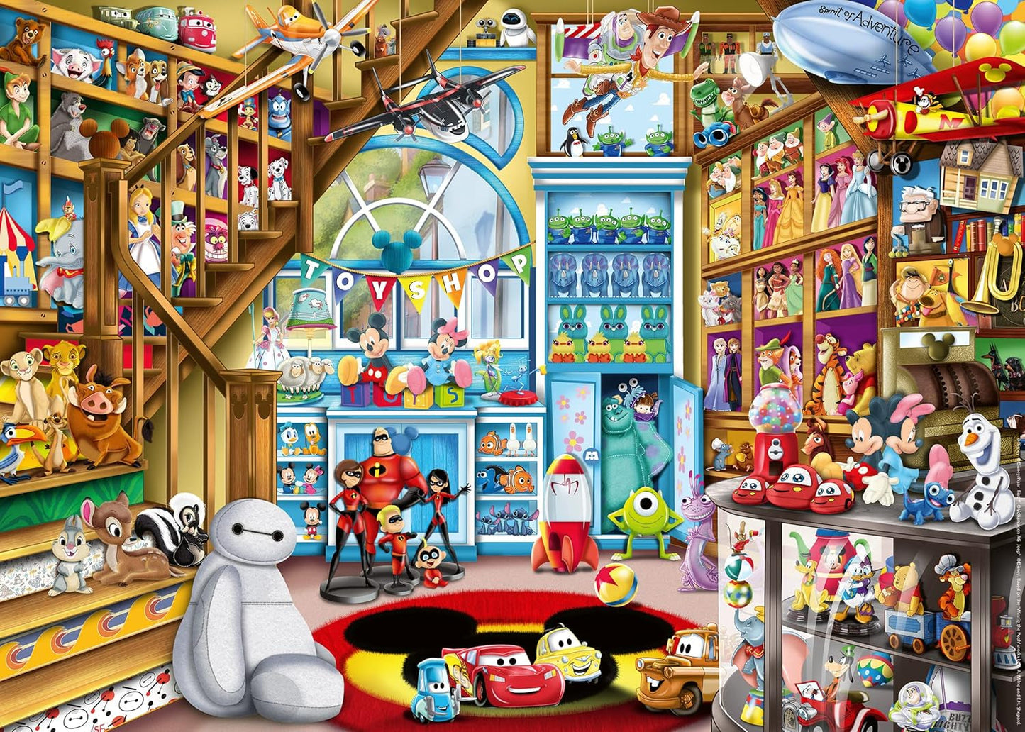 Ravensburger Puzzle 12000527 - En la juguetería - Puzzle Disney de 1000 piezas para adultos y niños a partir de 14 años Puzzle Naty Shop Versión antigua