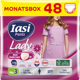 LADY Pants 48 Pantalones Desechables para Incontinencia Urinaria Absorbencia Talla Grande S para Mujer 48 Piezas