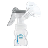 Sacaleches manual con protección Softshape 100% silicona (B, brida 25mm) y opciones anticólicos + Biberón de boca ancha de 150ml con tetina de flujo lento nivel 1 Accesorios Alimentación y Lactancia Bebe Naty Shop