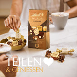 Chocolate Lindt | Mezcla para bolso NUXOR | 103g | Cubitos de Chocolate Cremoso Gianduja en Tres Surtidos con Avellanas Enteras Tostadas | regalo de chocolate