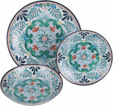 Vajilla de porcelana de 18 piezas, 6 juegos de platos diferentes, Andalucía