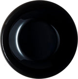 Vajilla Arcopal Zelie de cristal negro, 12 piezas, 4 puestos, negro