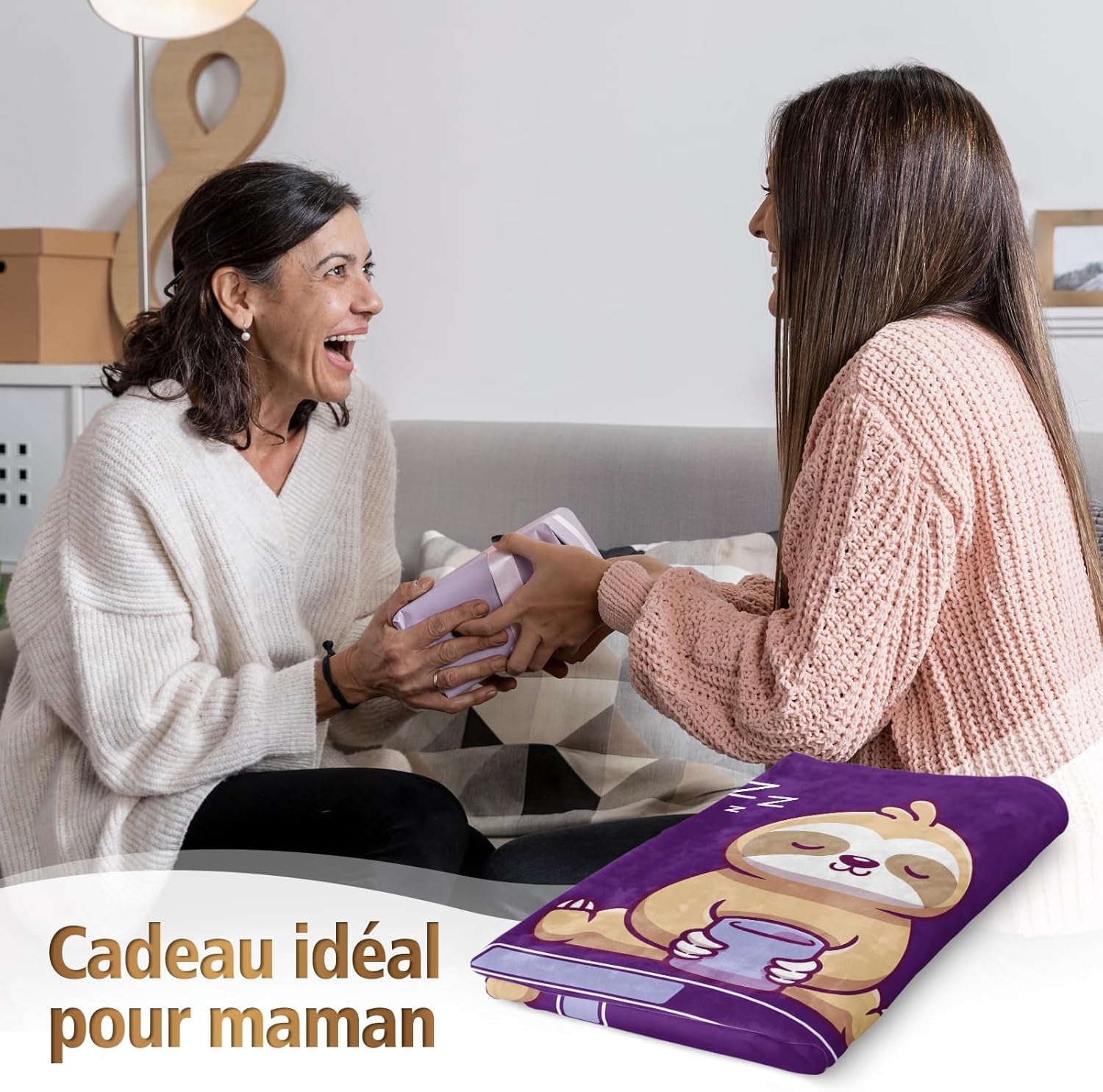 Niyewsor Regalo de cumpleaños, Para mamá, Manta polar, Regalo para mamá, Día de la Madre y idea de regalo de Navidad para mamá Niyewsor Camas y mantas