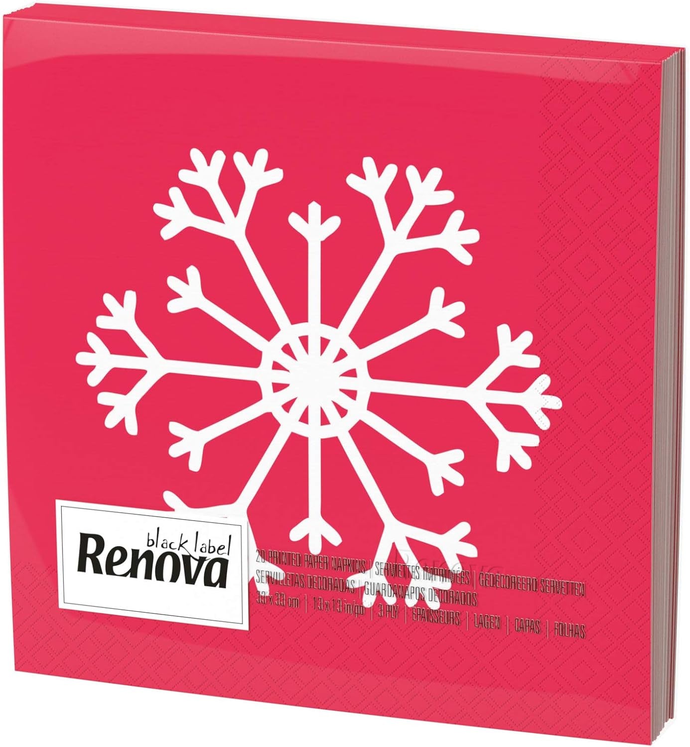 Servilletas De Papel Renova, Navidad, 20 Unidades, 110 G